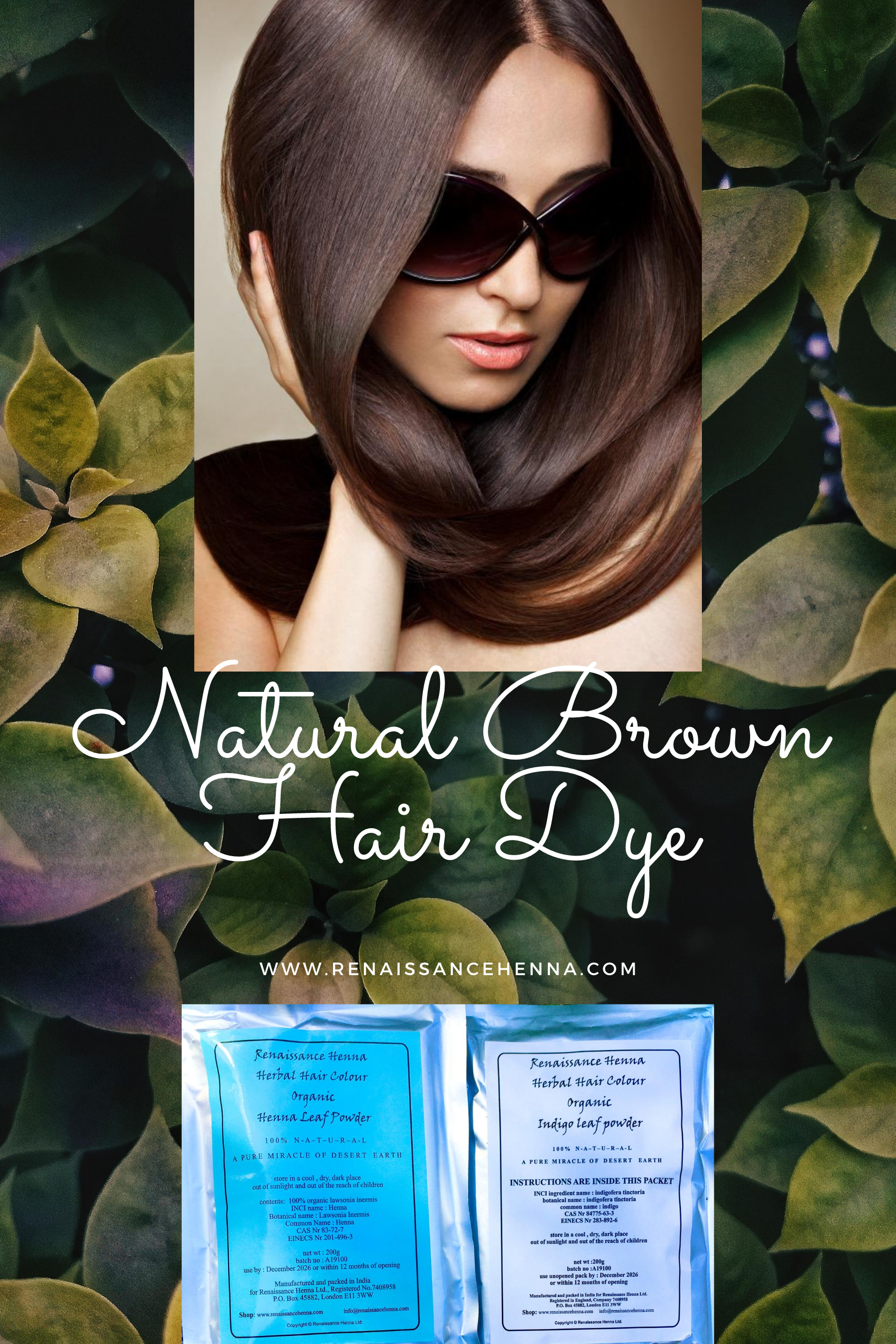 Natural Hair Dye | Organic Hair Dye Dark Brown & Black