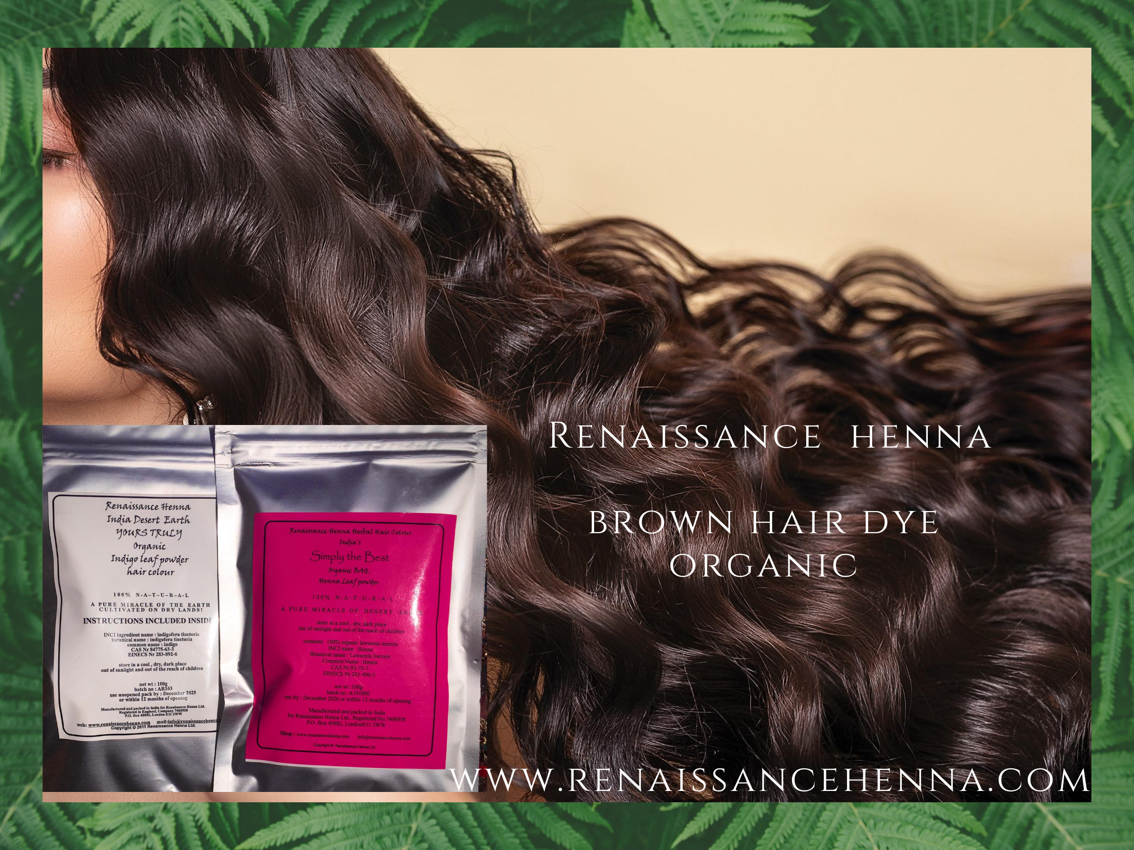 Organic Brown Hair Dye | Natural Dark Brown Hair Dye |