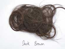 Dark brown natural hair