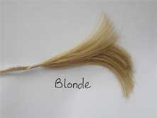 Blonde hair swatch