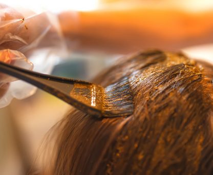 Applying Natural Henna to Hair; paraben free hair dye