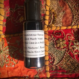 bottle of natural hair oil